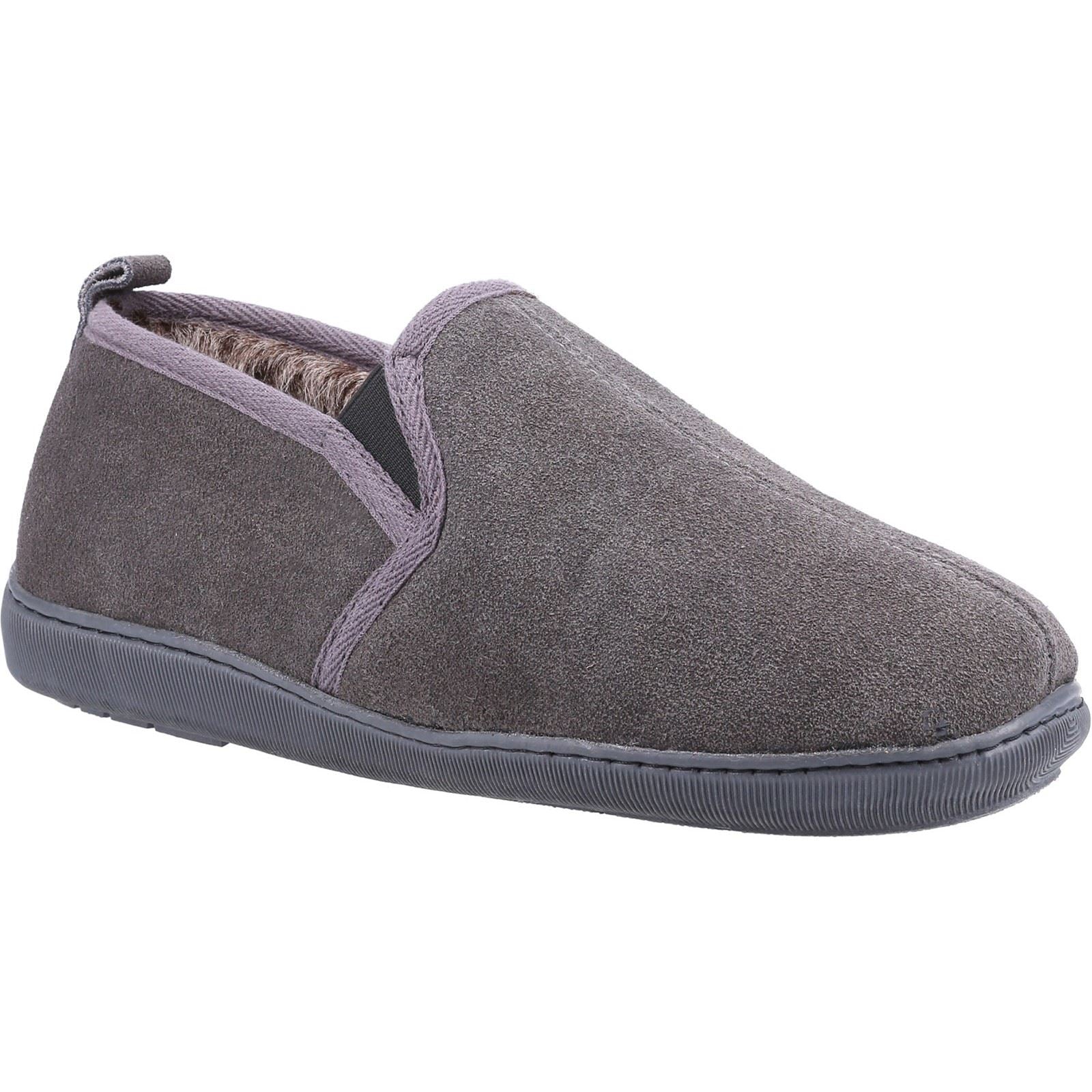 Hush Puppies Arnold Chaussons Homme Gris En Daim