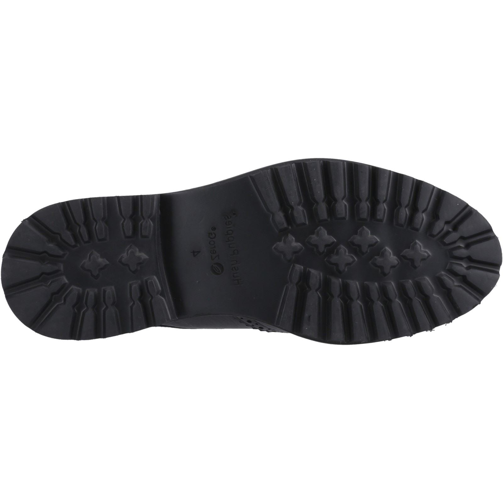 Hush Puppies Gabi Lace Up Chaussures Noires Pour Filles En Cuir