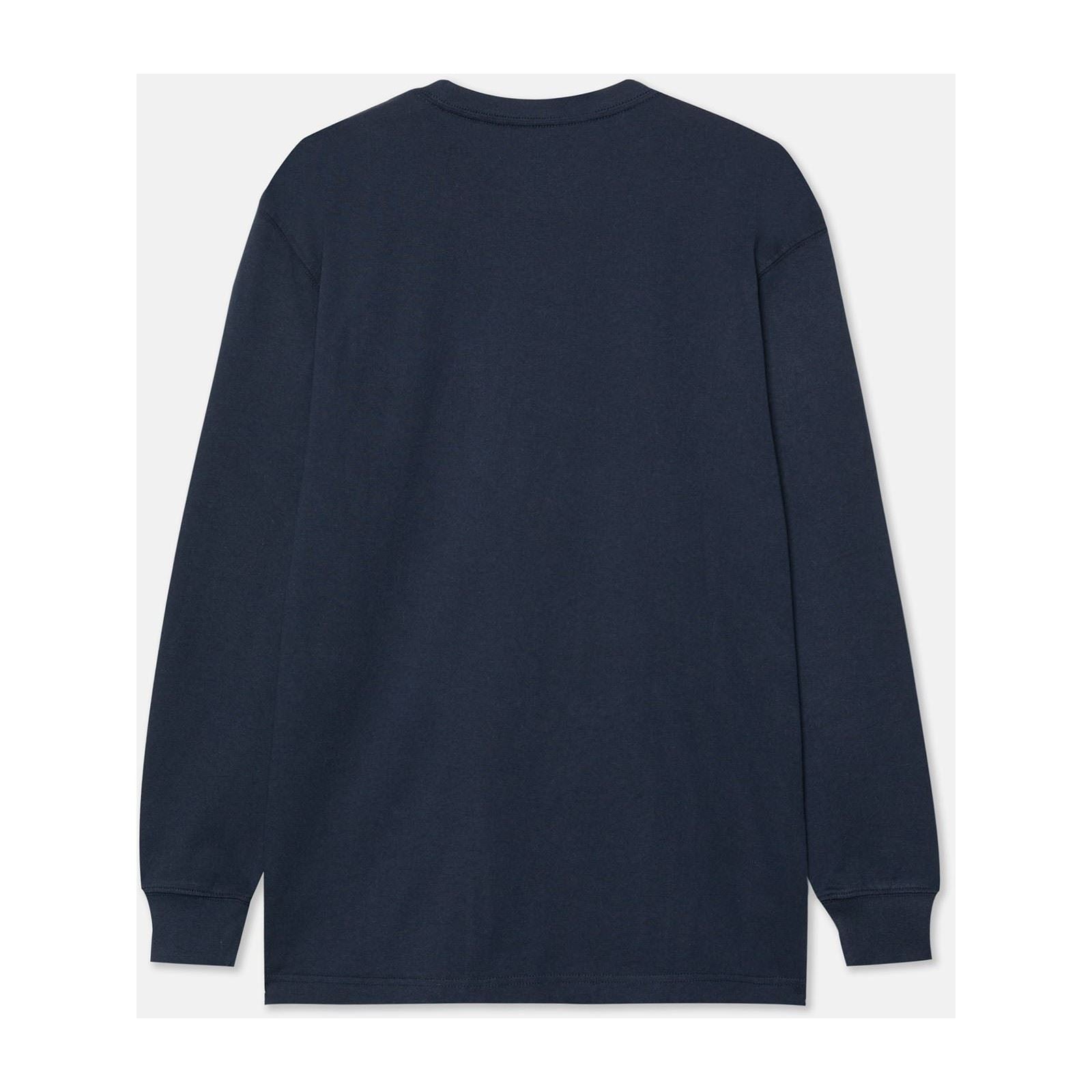 Dickies Pocket Long Sleeve T-Shirt Pour Hommes En Coton Bleu