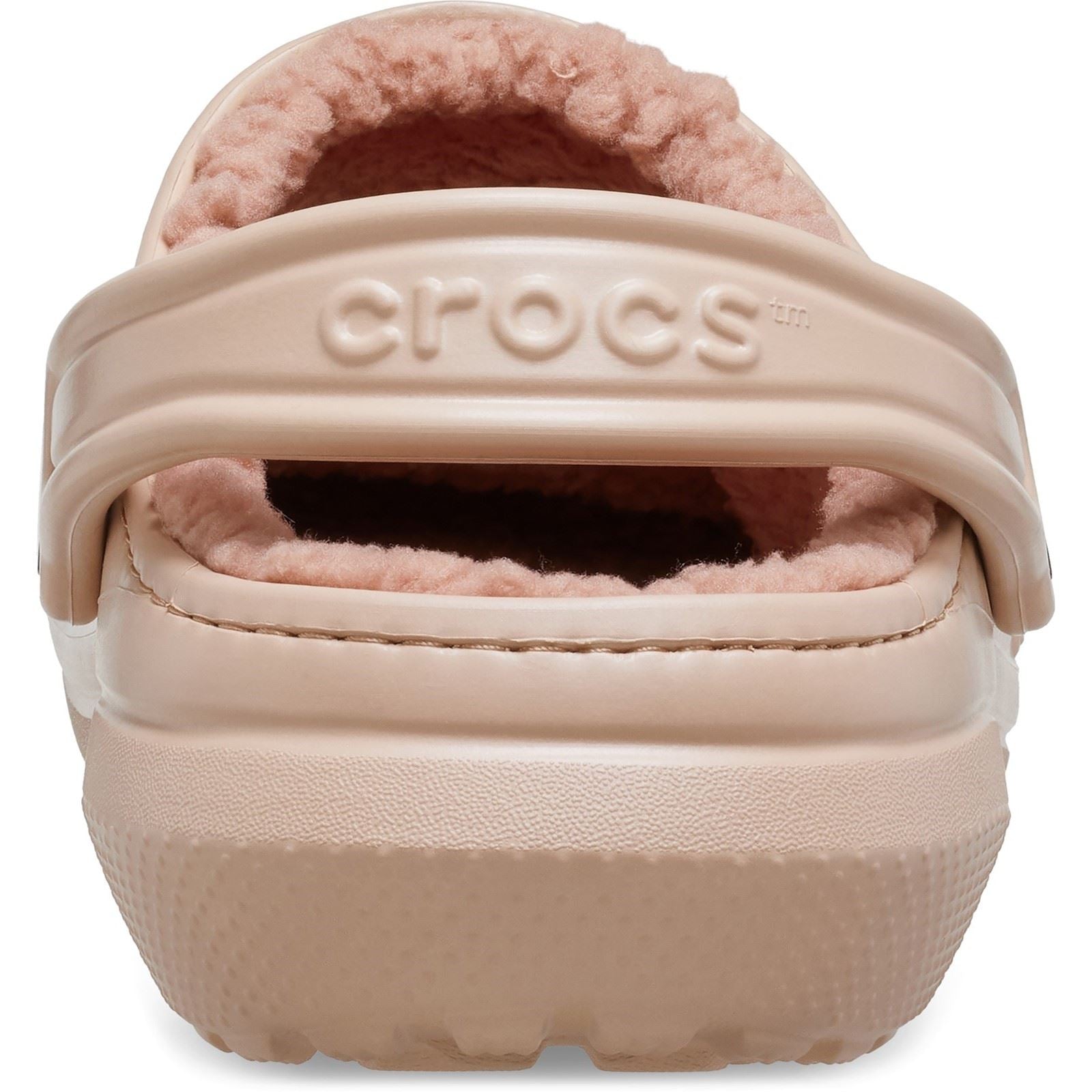 Crocs Classic Lined Sabots En Caramel Rose Pour Femmes En Thermoplastique