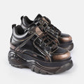 Buffalo 1339-14 Baskets Pour Femmes En Cuir Marron