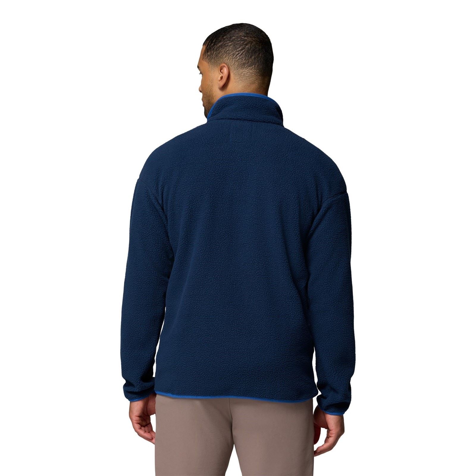 Columbia Helvetia II Half Snap Veste En Polaire Bleue Pour Homme