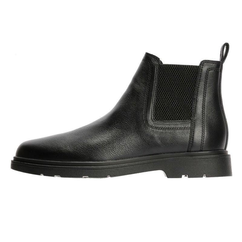 Geox Spherica EC1 C Tumble Bottes Noires En Cuir Pour Hommes