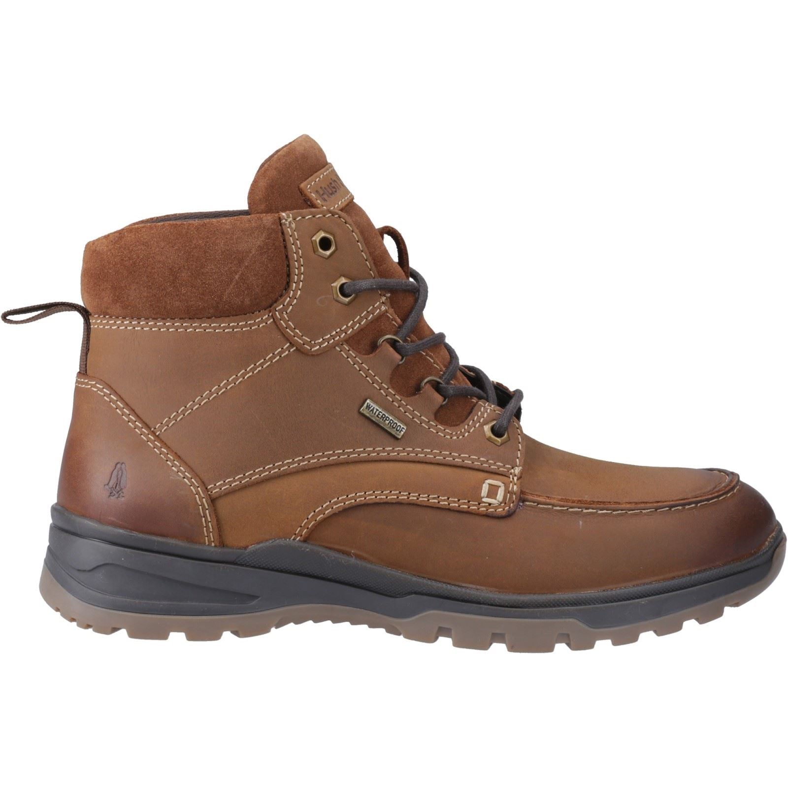 Hush Puppies Palmer Bottes En Cuir Pour Homme Marron Clair