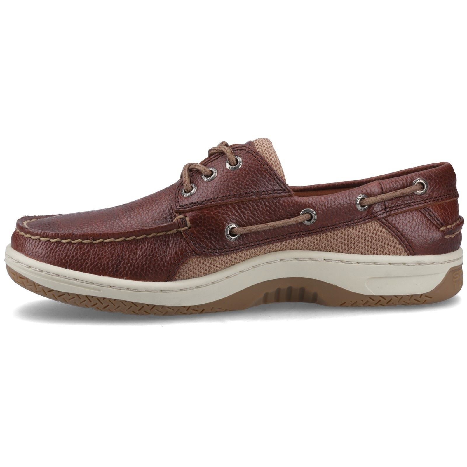 Sperry Billfish 3 Eye Chaussures De Bateau En Cuir Marron Pour Homme