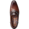 Base London Russo Chaussures Loafers Marron Brûlé Pour Hommes En Cuir
