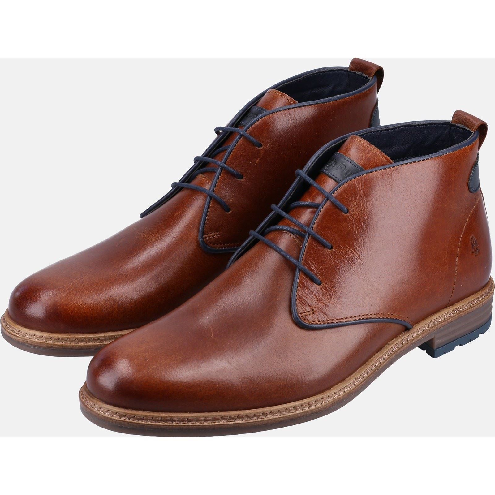 Hush Puppies Jonas Chukka Bottes En Cuir Pour Homme Marron Clair