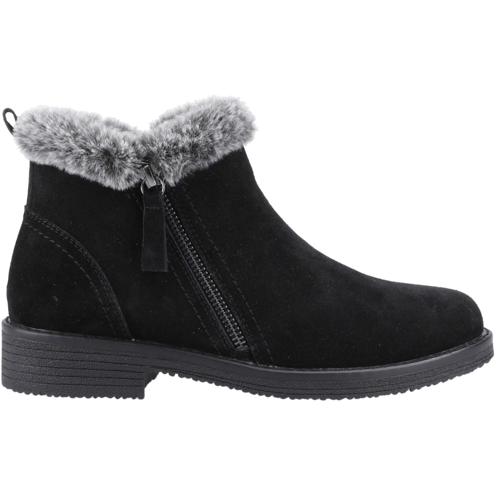 Hush Puppies Marnie Bottines D'hiver Pour Femmes En Suède Noir