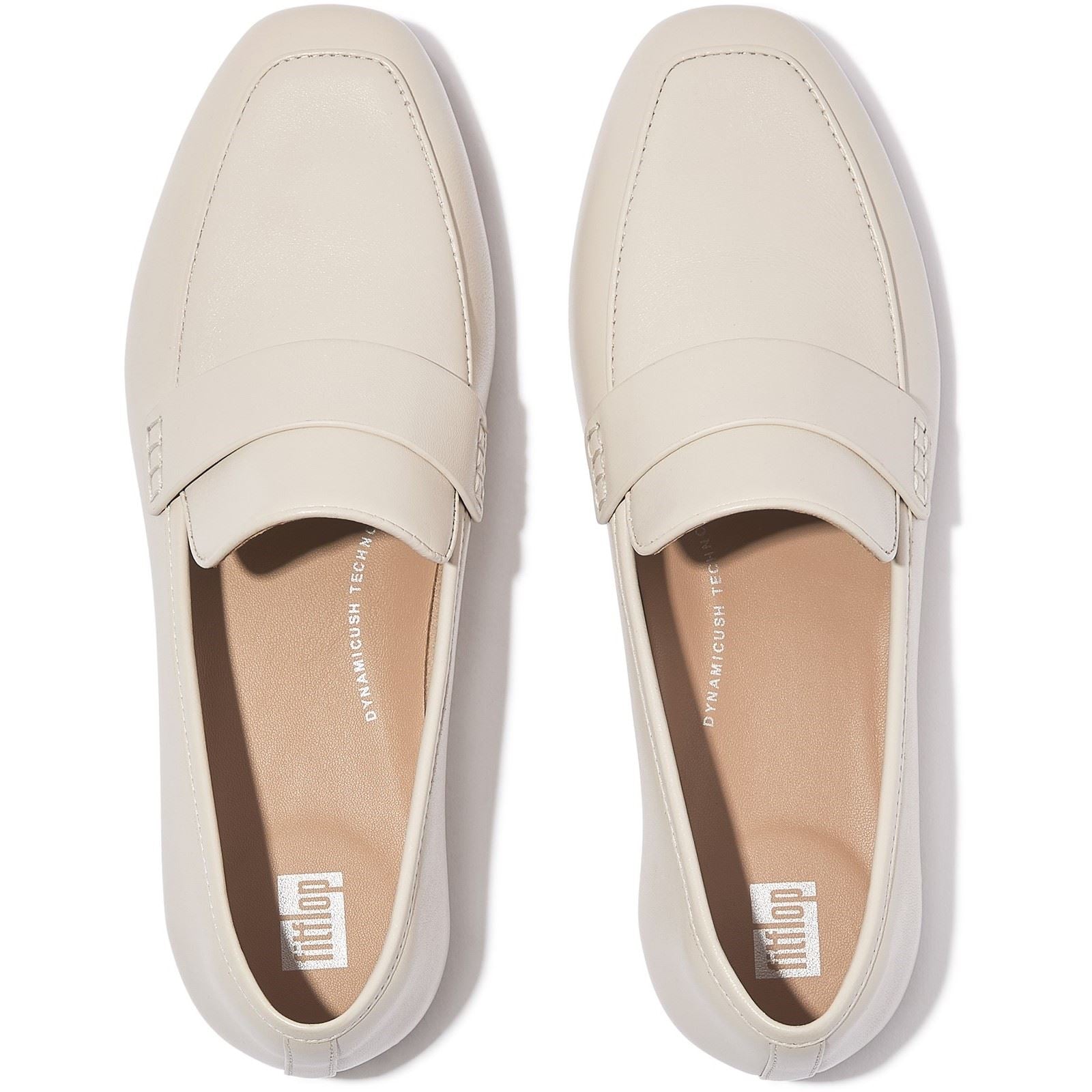 Fitflop Delicato Loafer Mocassins En Cuir Pour Femmes Paris Beige