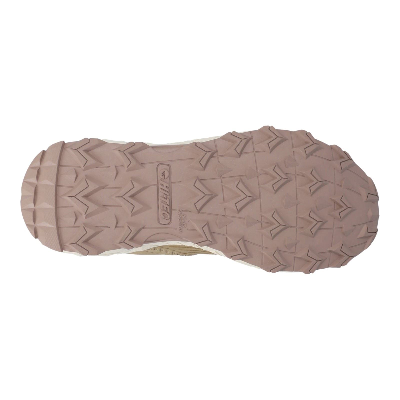 Hi-Tec Fuse Trek Mid Bottes De Randonnée Pour Femmes En Polyester Taupe/blanc Crête Gris/taupe Chaud