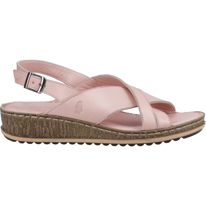 Hush Puppies Elena Cales En Cuir Pour Femmes En Couleur Rose Pâle