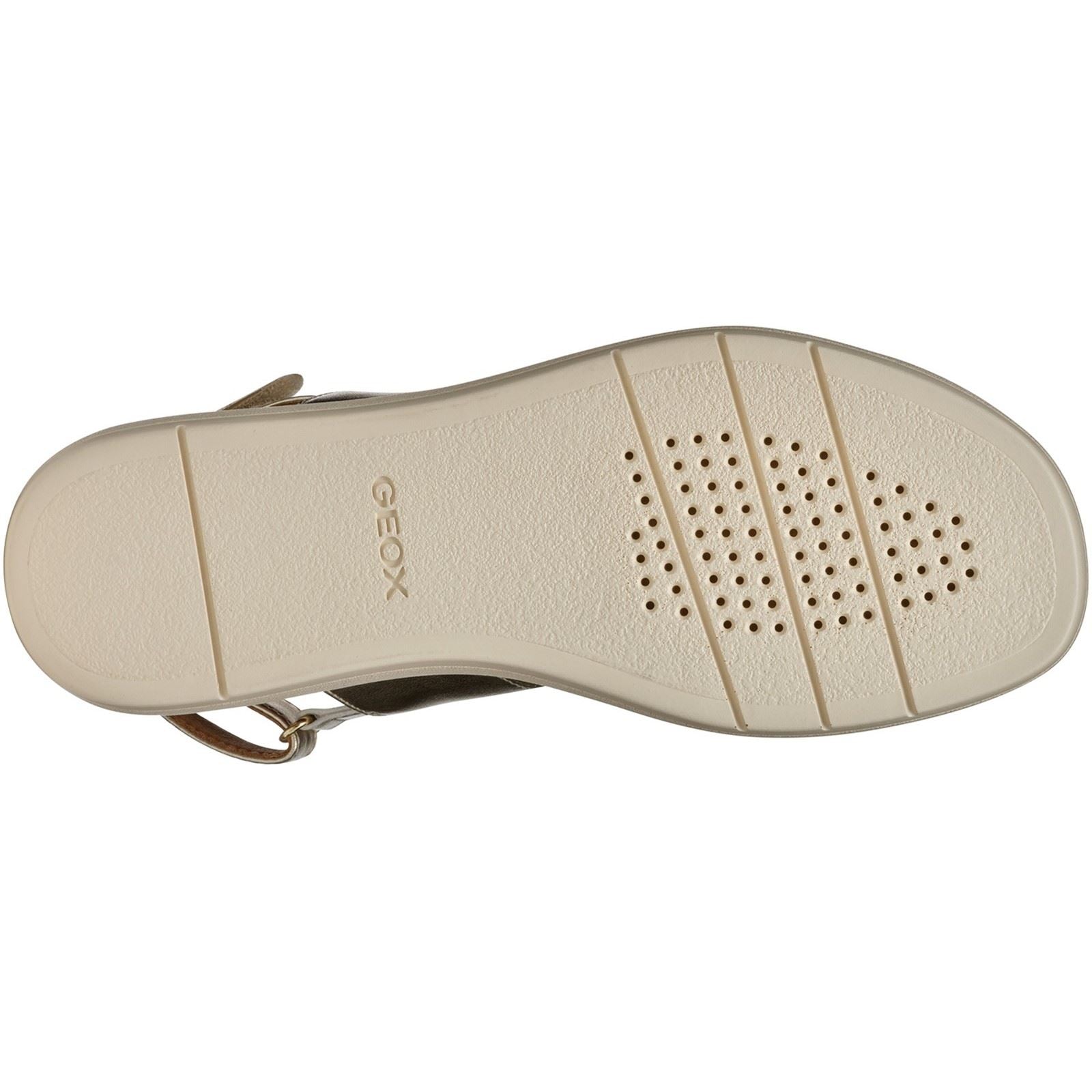 Geox D CAMALEI Sandales Dorées Pour Femmes