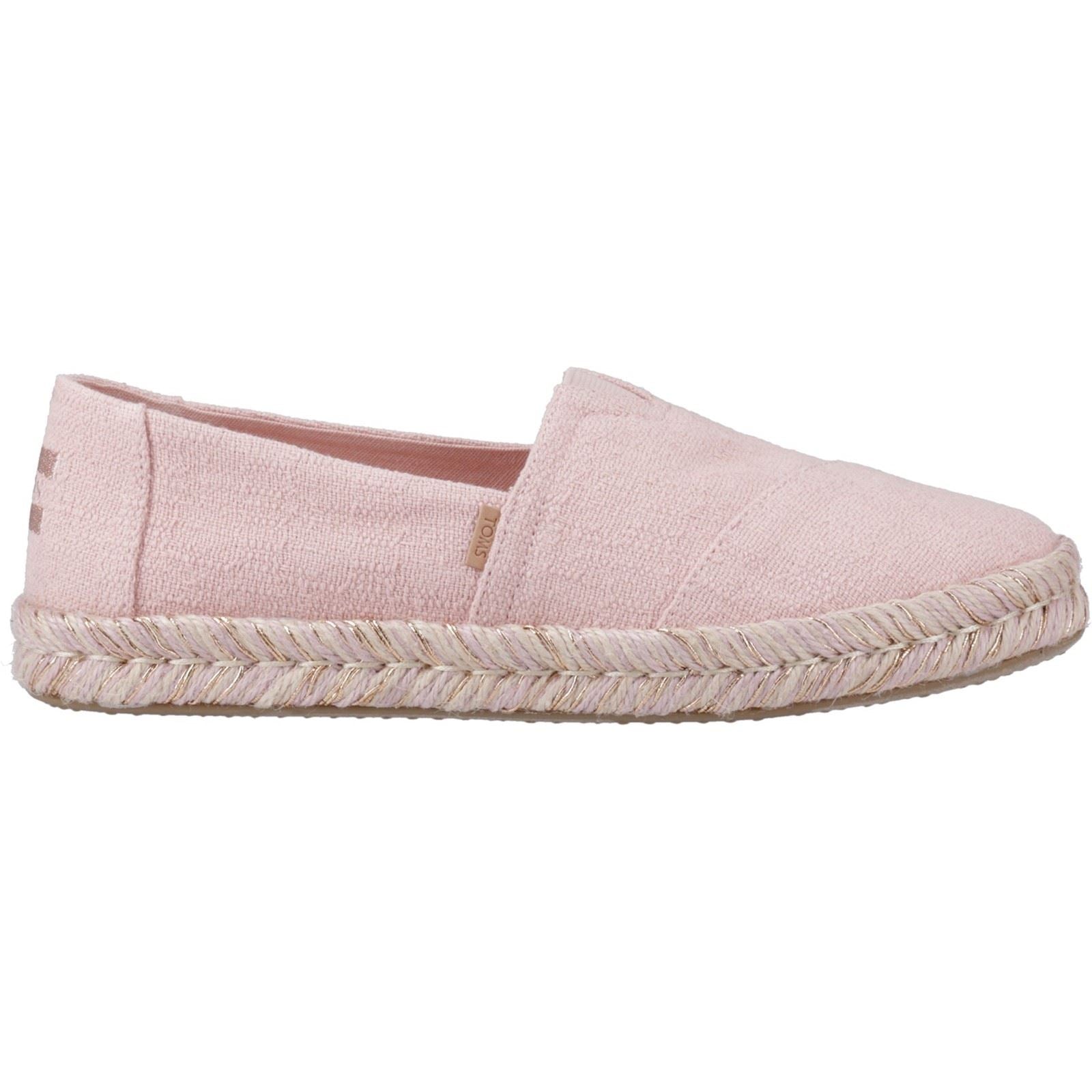 TOMS Alpargata Rope 2.0 Espadrilles Pour Femmes En Coton Rose Pâle