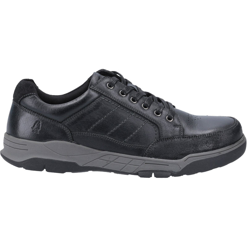 Hush Puppies Finley Chaussures En Cuir Noir À Lacets Pour Hommes