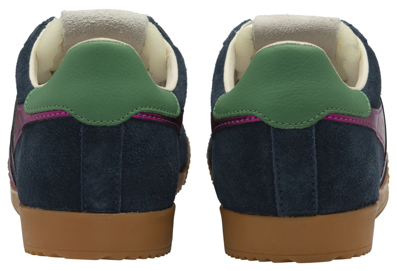 Gola Elan Glitz Baskets Bleues Pour Femmes Suède