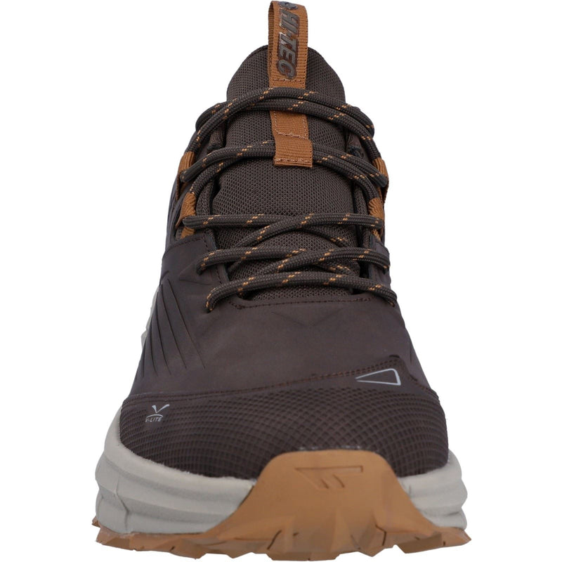 Hi-Tec Fuse Trek Chaussures De Sport Pour Hommes En Polyester Marron Chocolat/loup Timber