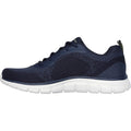 Skechers Track Glendor Baskets Homme En Synthétique Bleu Marine/Vert Citron