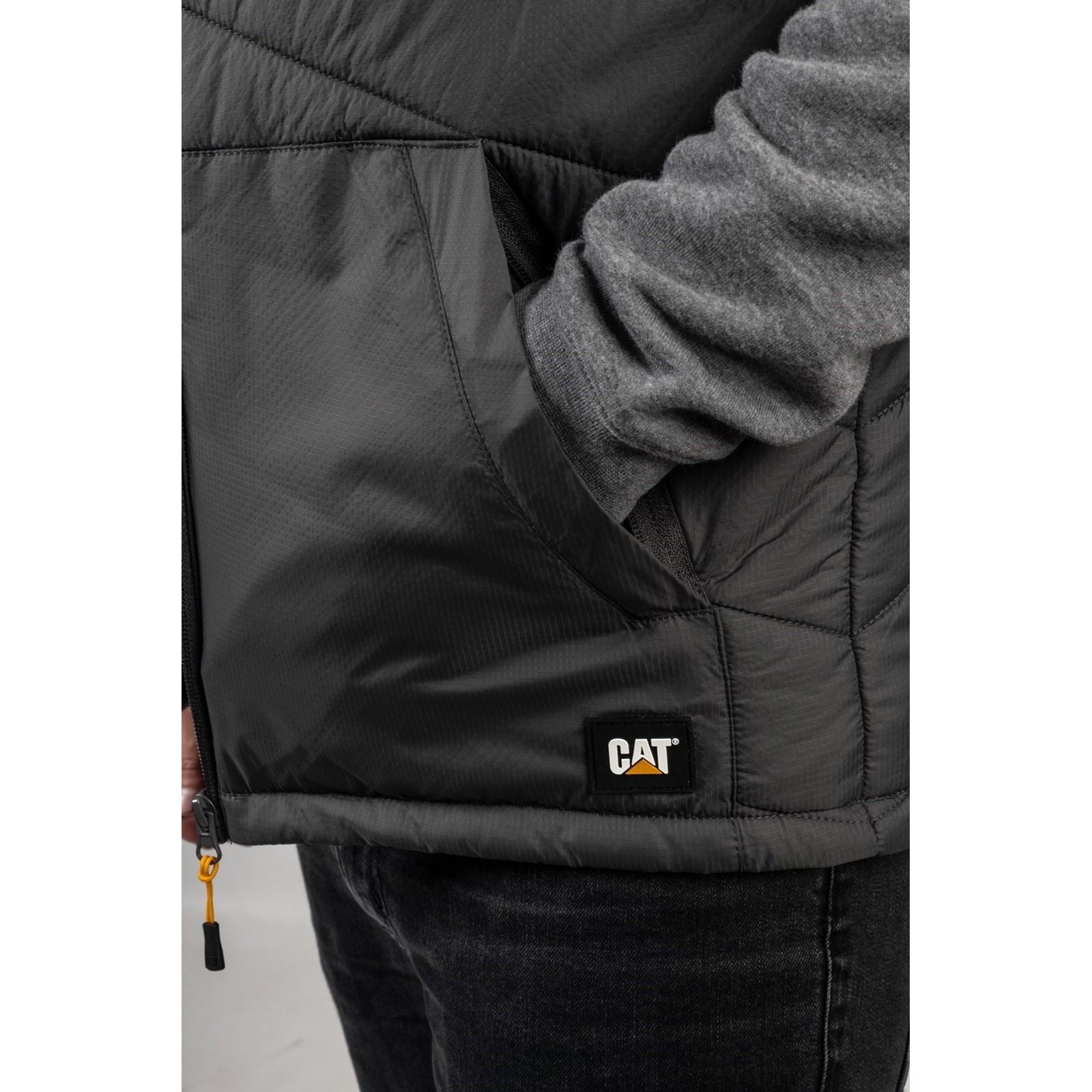 Caterpillar Essentials Body Warmer Gilets Noirs Pour Hommes