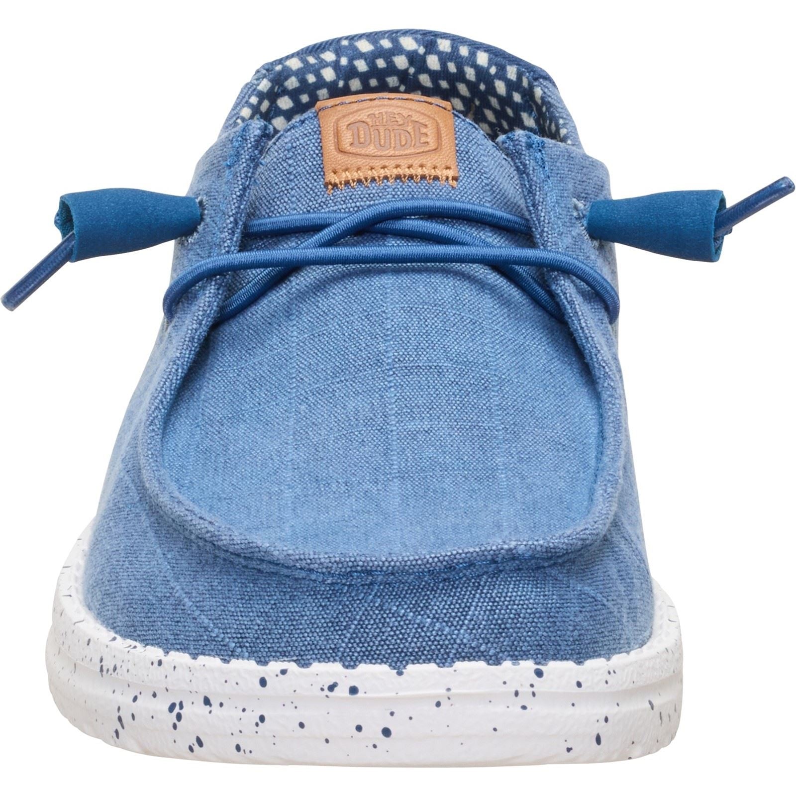 HEYDUDE Wendy Chambray Mocassins Bleus Ensign Pour Femmes En Textile