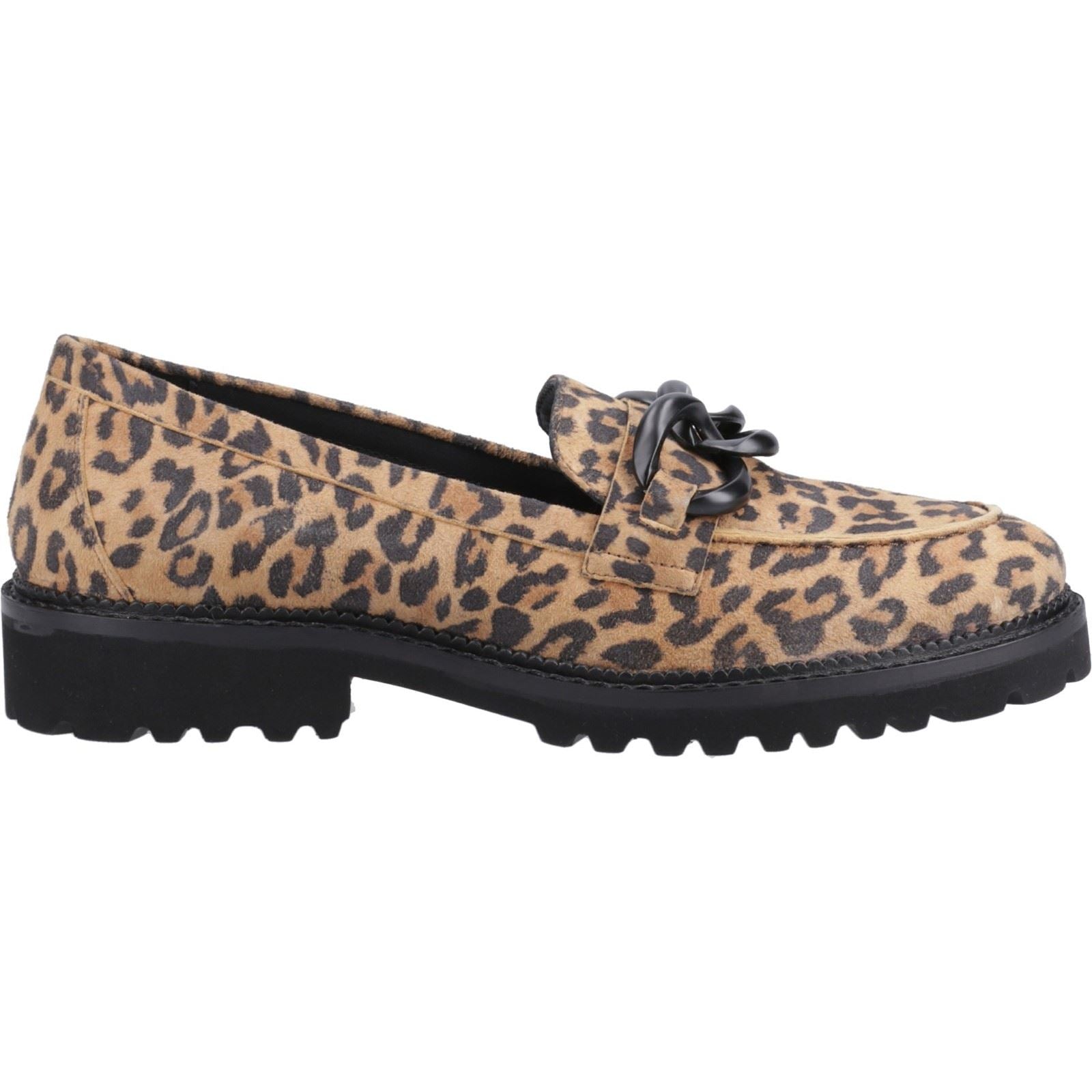 Hush Puppies Gianna Chaussures Plates Léopard En Cuir Pour Femmes