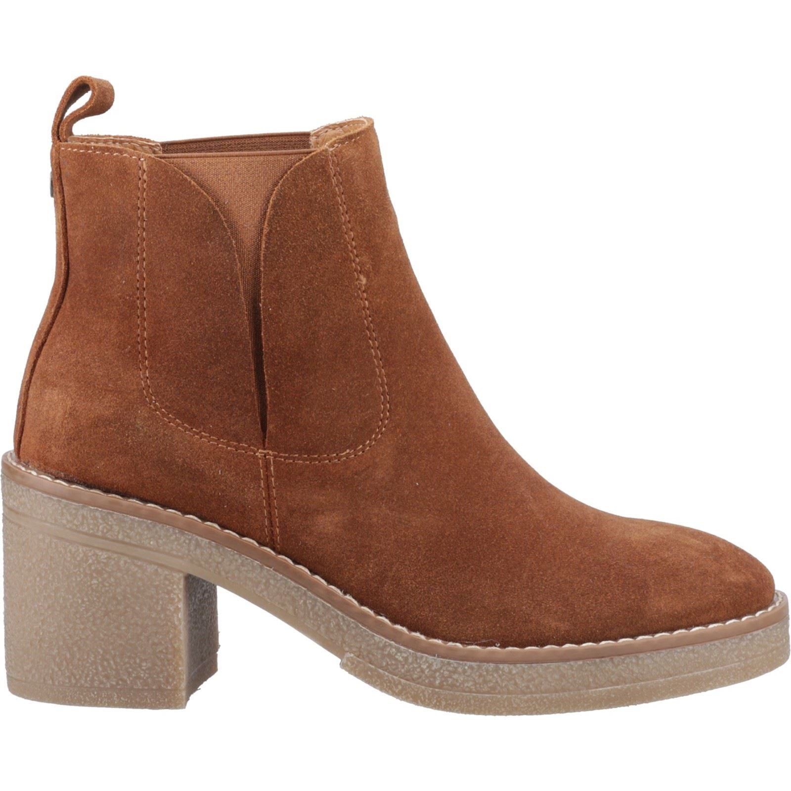 Hush Puppies Felicia Bottes Chelsea À Talons En Daim Pour Femme