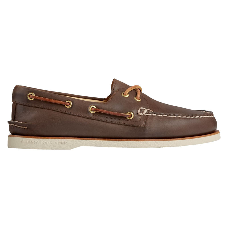 Sperry Gold Cup Authentic Original Chaussures Bateau Marron En Cuir Pour Hommes