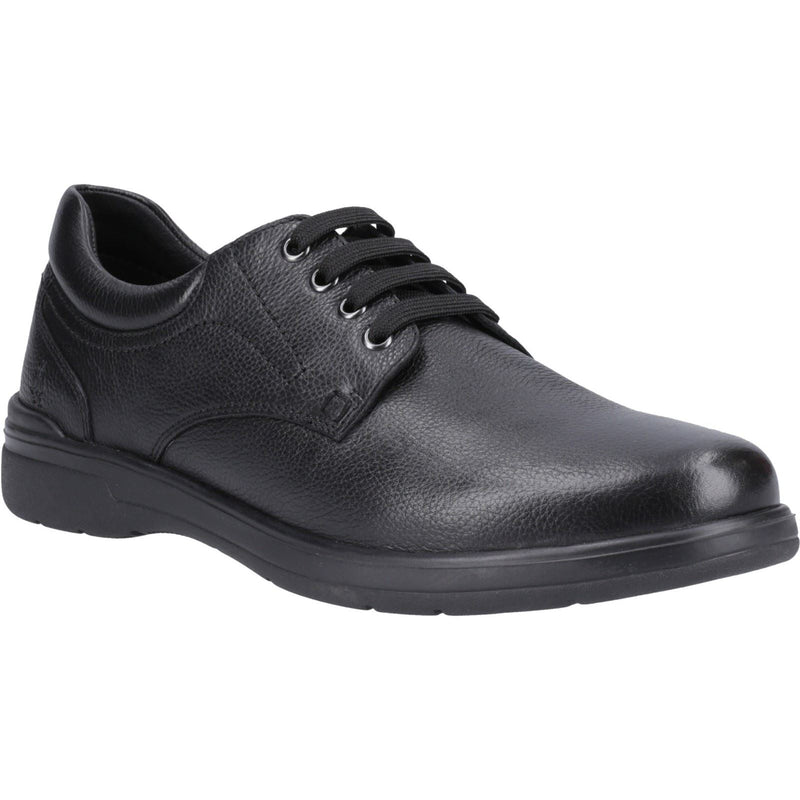 Hush Puppies Marco Chaussures En Cuir Noir À Lacets Pour Hommes