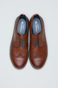 Ben Sherman Preston Chaussures En Cuir Marron À Lacets Pour Homme