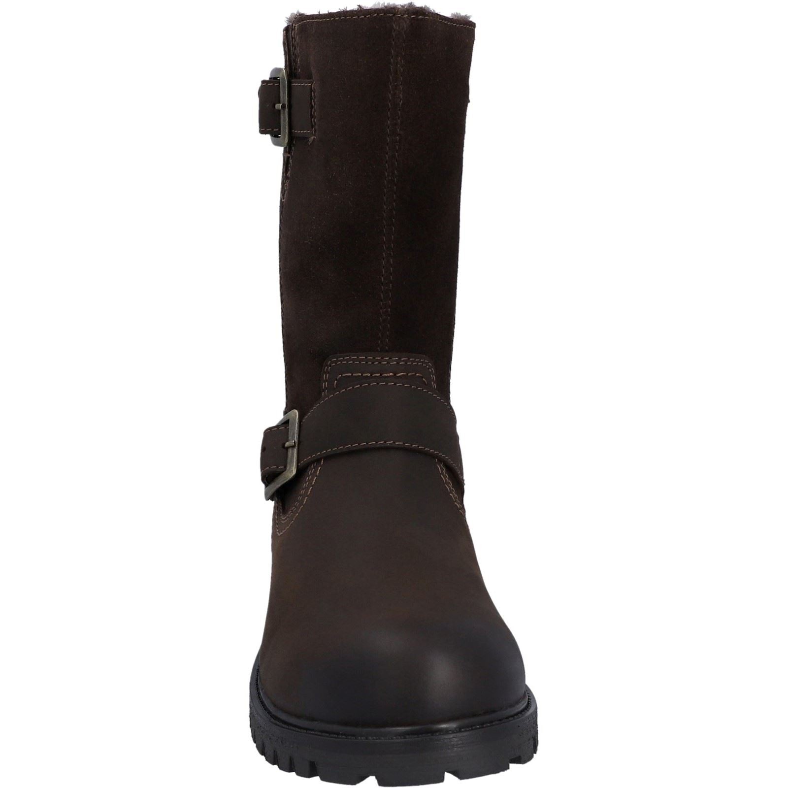 Hunter Ness Bottes Marron En Cuir Pour Femmes