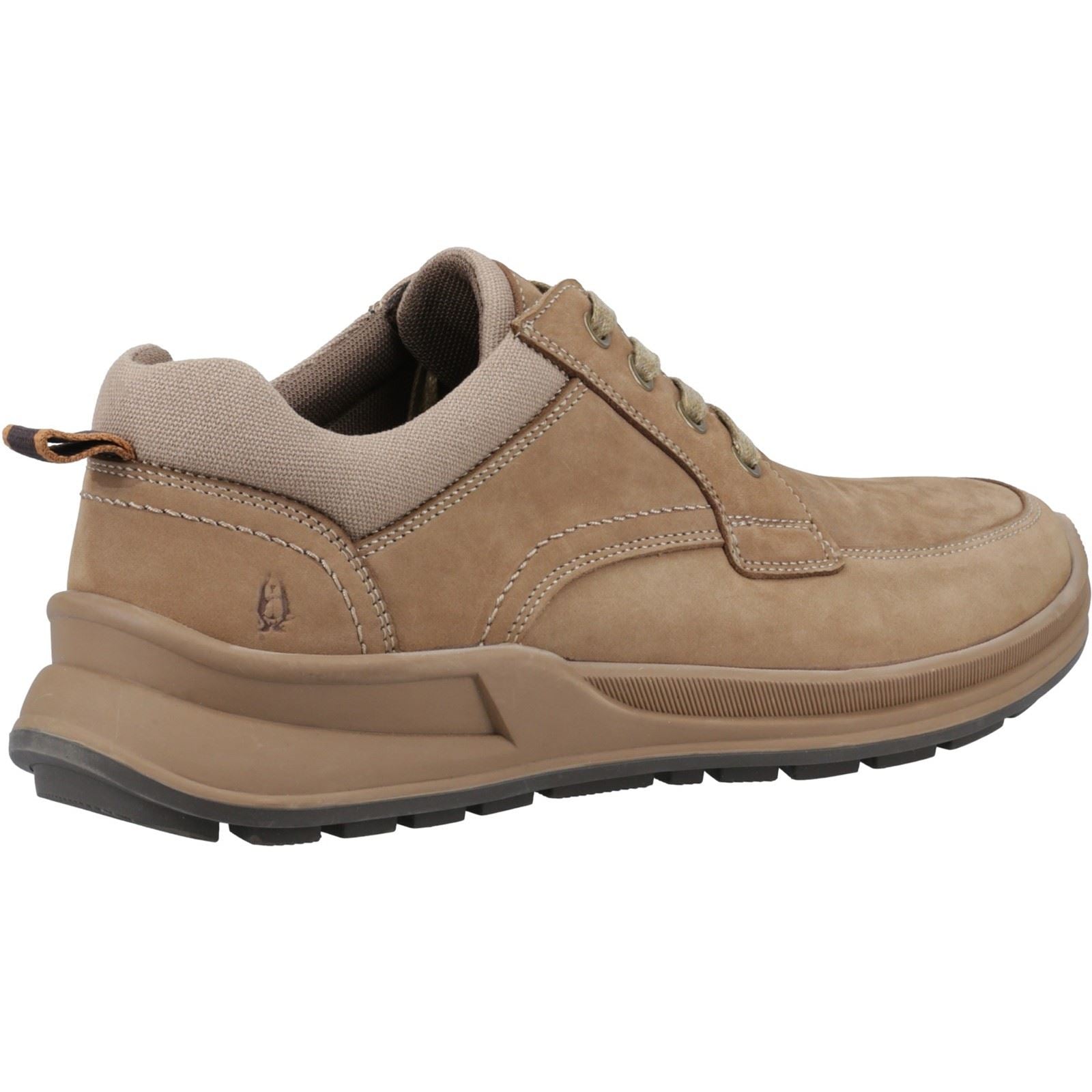 Hush Puppies Adam Chaussures Pour Hommes En Daim Taupe À Lacets