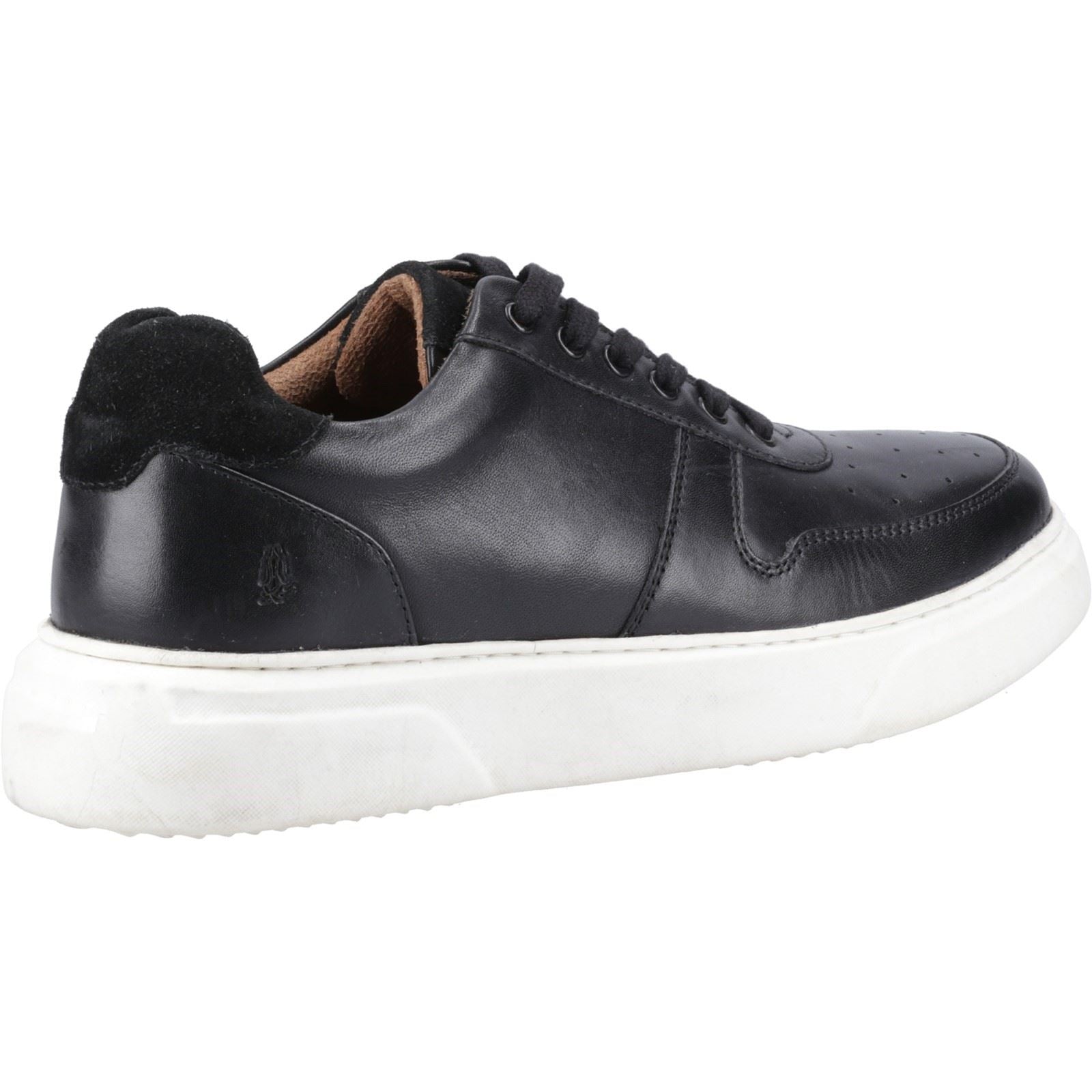 Hush Puppies Wyatt Baskets En Cuir Noir Pour Hommes