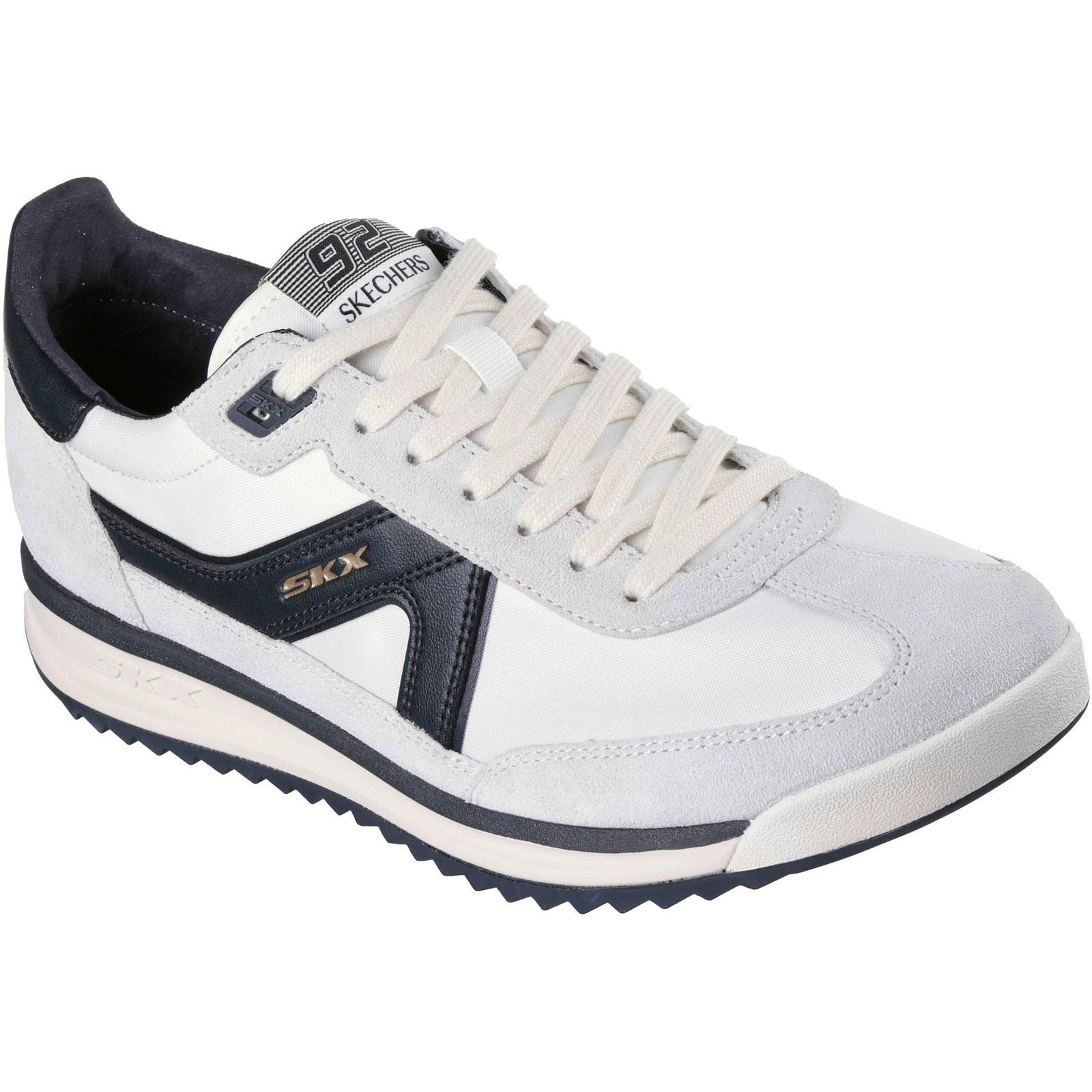 Skechers SKX 92 Spective Baskets En Cuir Pour Hommes Blanches/Noires