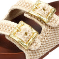 Desert Fleur Super Sandales Beige Pour Femmes