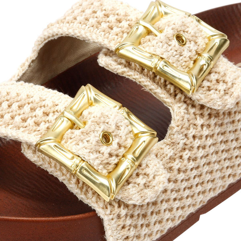Desert Fleur Super Sandales Beige Pour Femmes