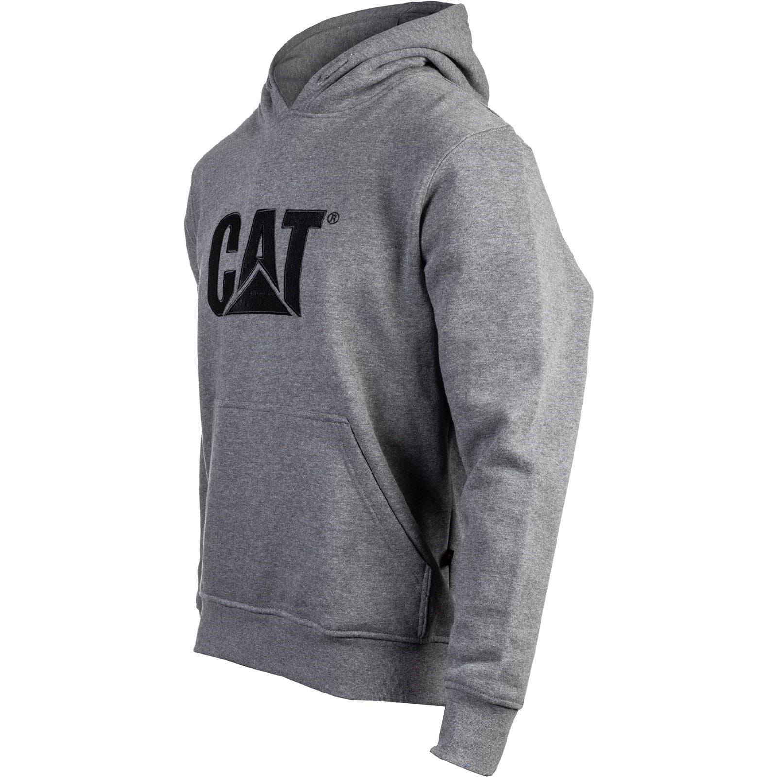 Caterpillar Trademark Sweat À Capuche Gris En Coton Pour Homme