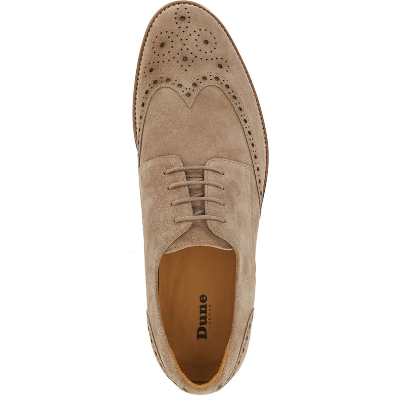 Dune Stanford Chaussures Richelieu Beige Pour Homme En Suède