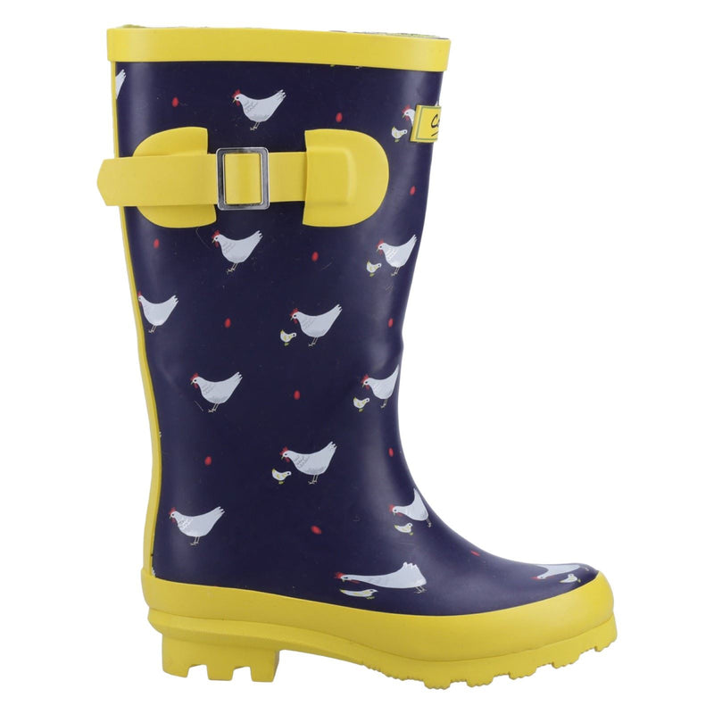 Cotswold Farmyard Junior Bottes En Caoutchouc Avec Motif De Poulet