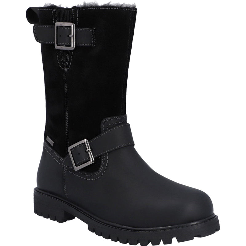 Hunter Ness Bottes Noires En Cuir Pour Femmes