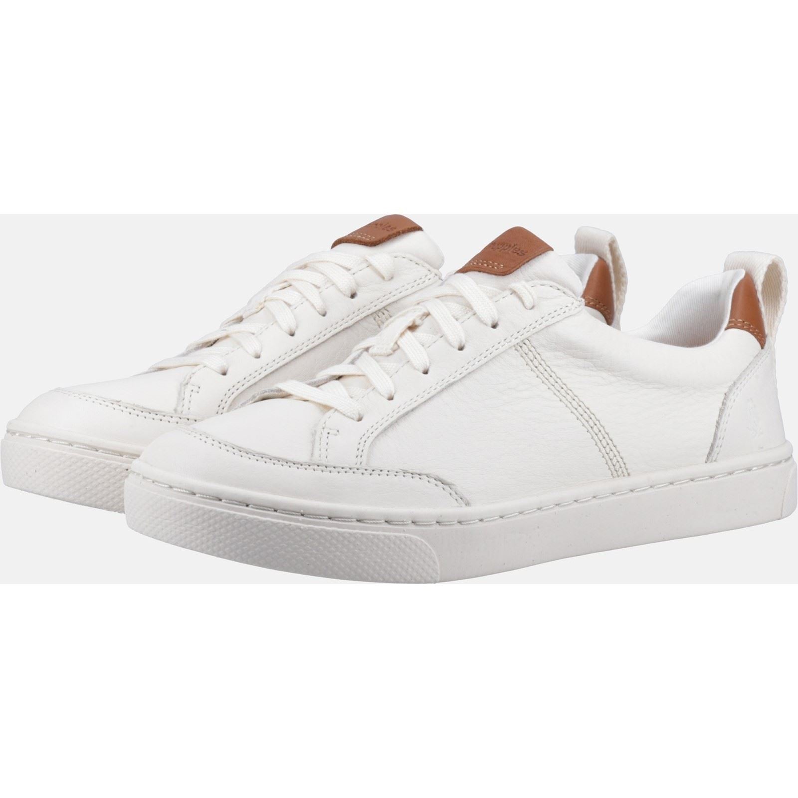 Hush Puppies The Good Low Top Baskets Blanches En Cuir Pour Hommes