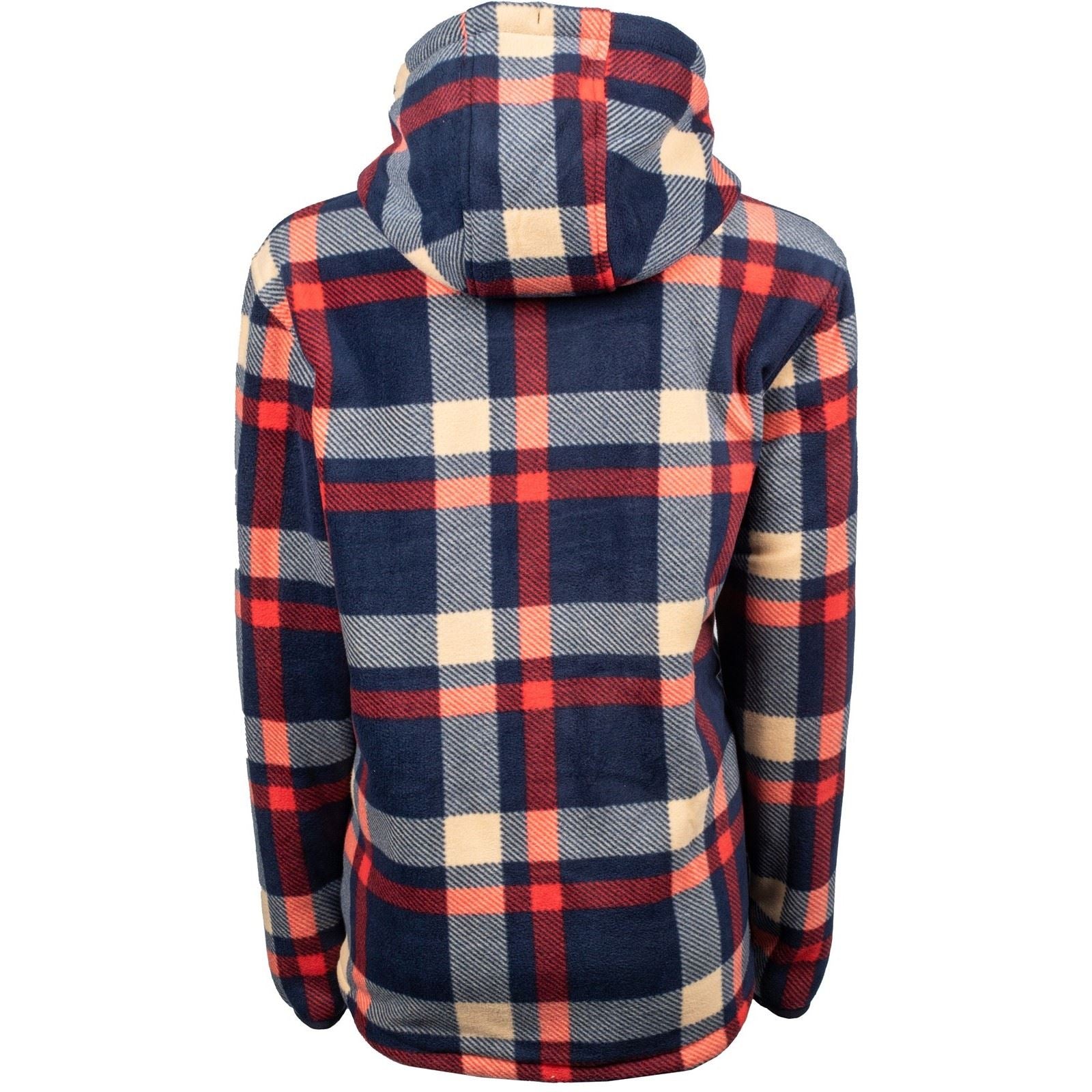 Hard Yakka Check Zoodie Sweat À Capuche Bleu En Polyester Pour Femmes