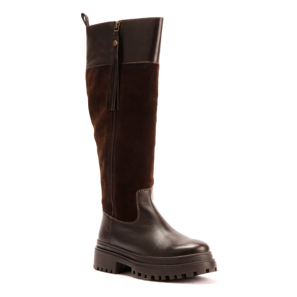 Osprey London The Bramble Tall Bottes En Cuir Pour Femmes Marron