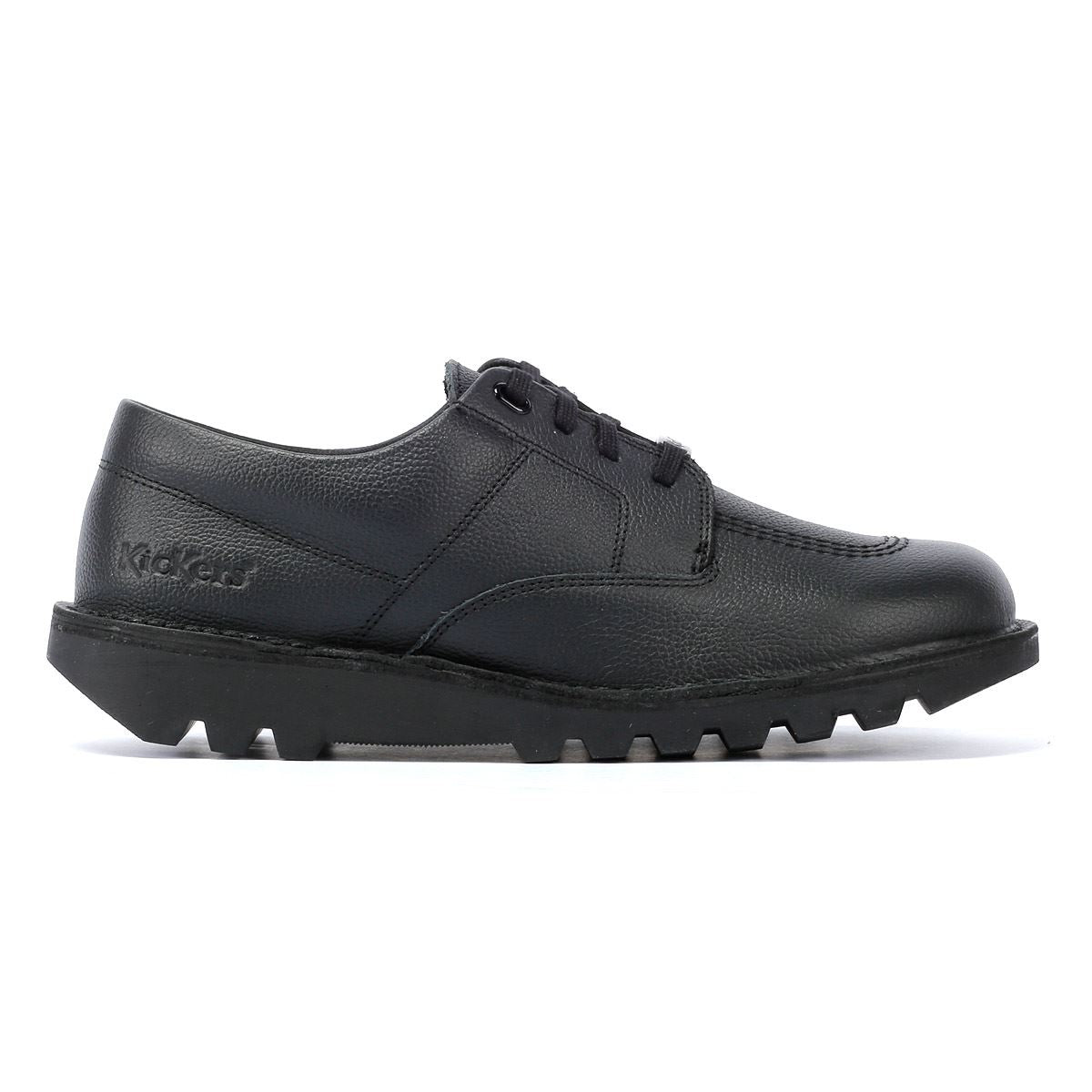 Kickers Kick Lo Tumble Chaussures Noires En Cuir
