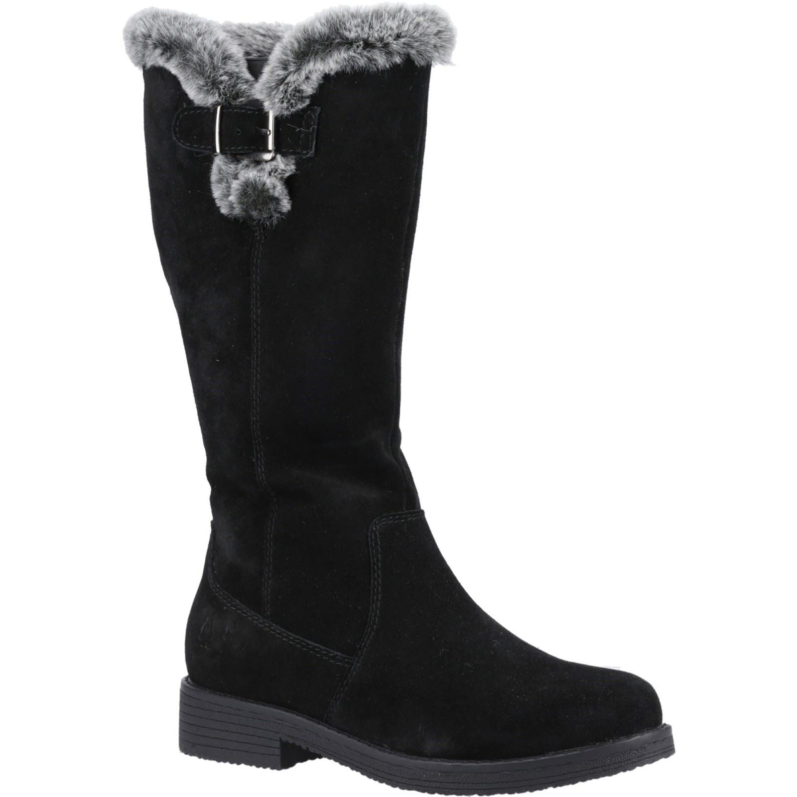 Hush Puppies Millie Bottes Noires Pour Femmes En Suède