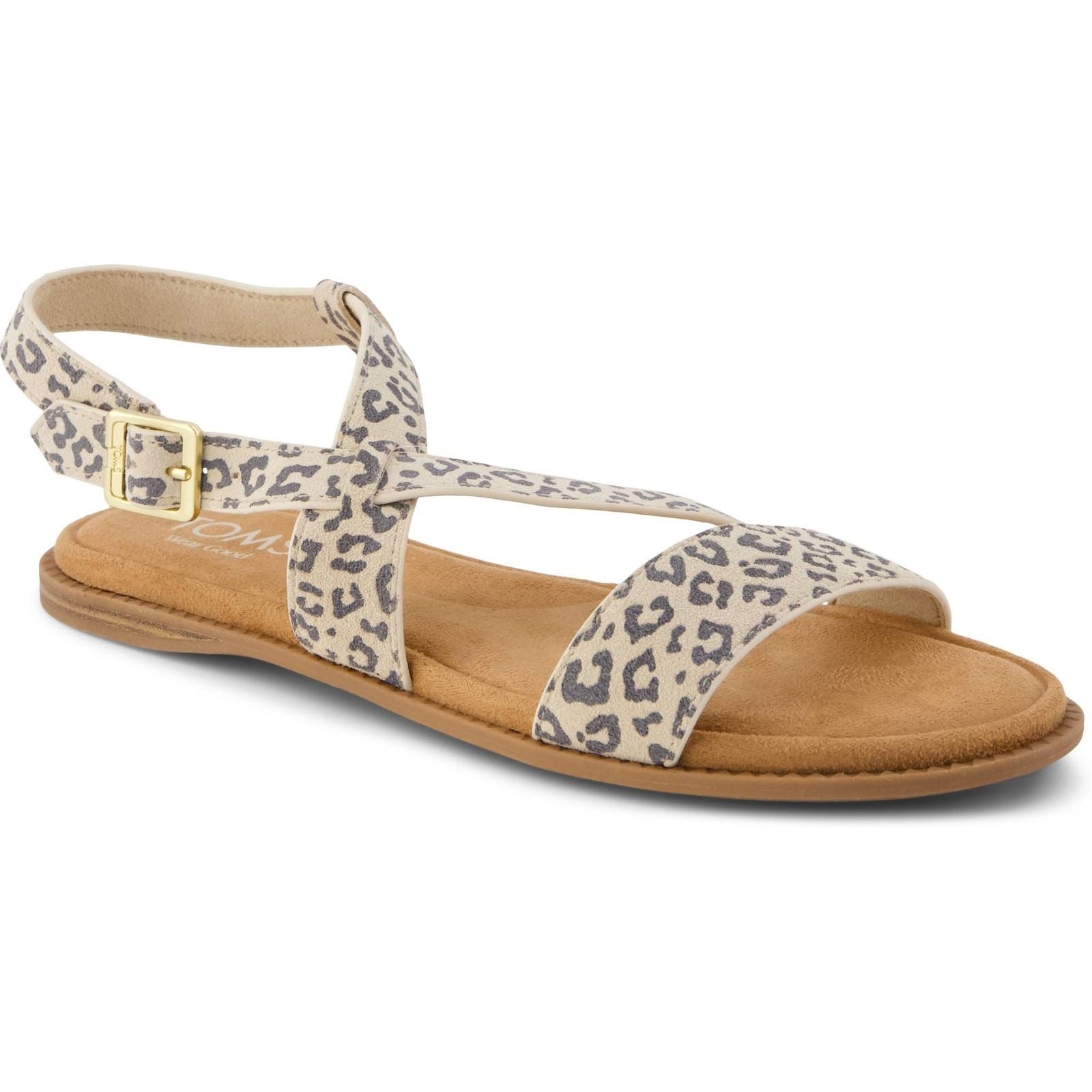 TOMS Mar Sandales En Cuir Pour Femmes Couleur Avoine