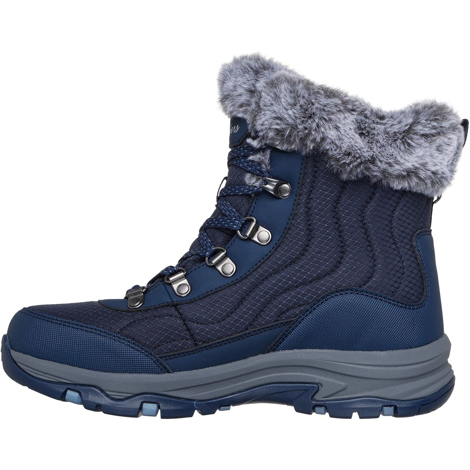 Skechers Trego Stormie Bottines D'Hiver Bleu Marine Pour Femmes