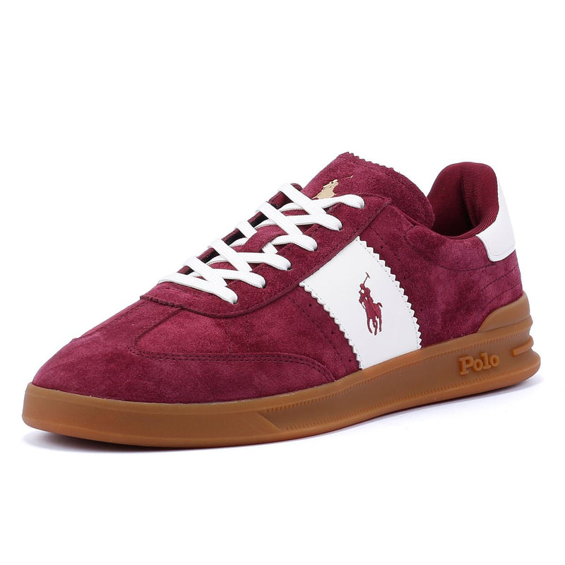 Ralph Lauren Heritage Area Baskets En Daim Beige Pour Hommes
