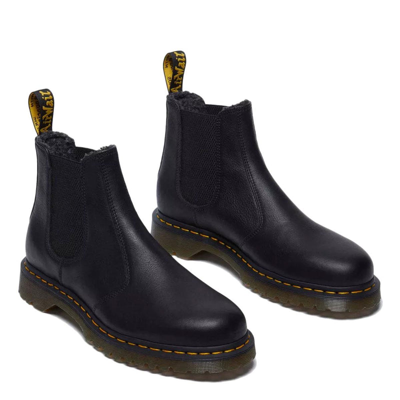 Dr. Martens 2976 WL Grizzly Bottes Noires En Cuir