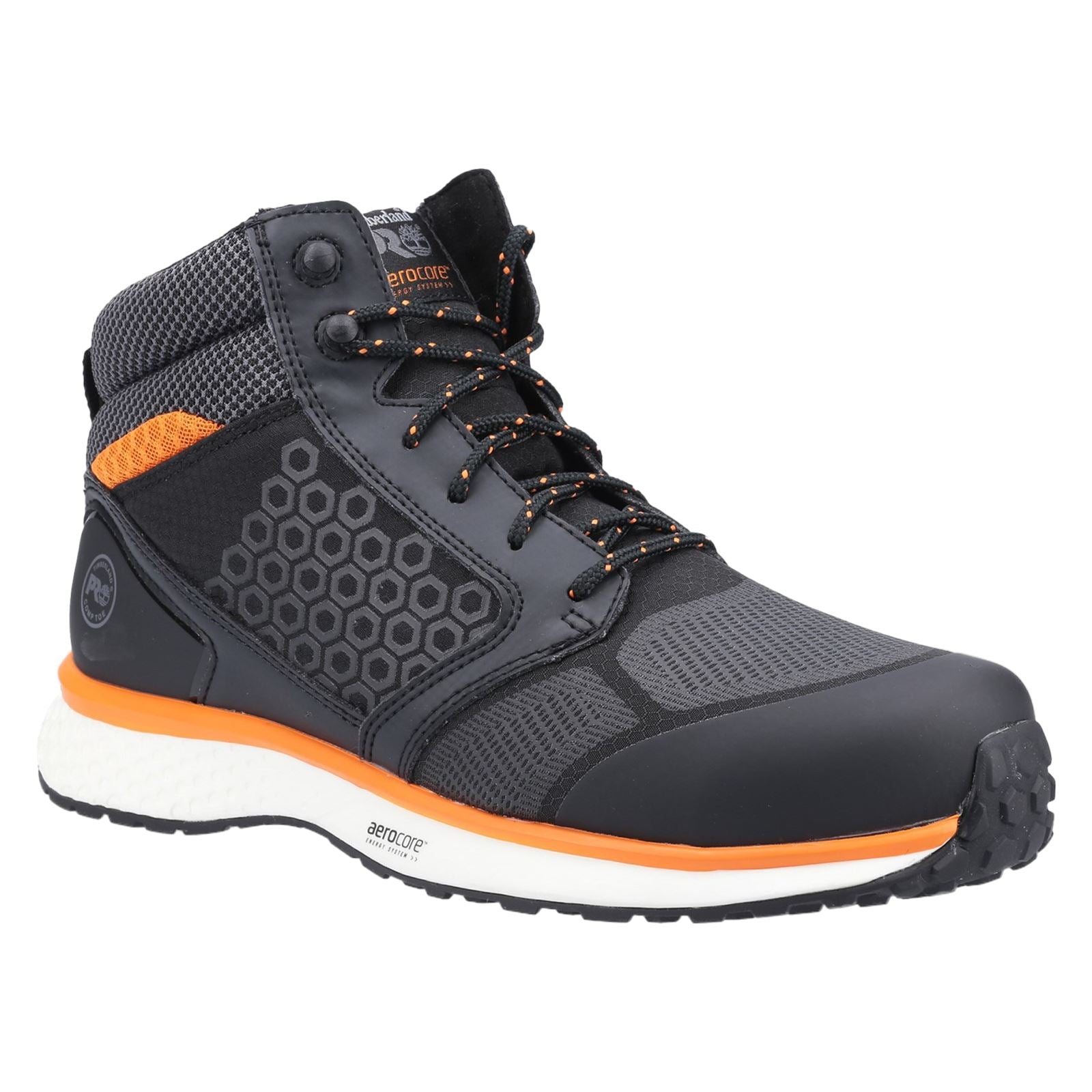 Timberland Pro  Bottes De Sécurité Reaxion Mid Synthétiques Noires/Oranges