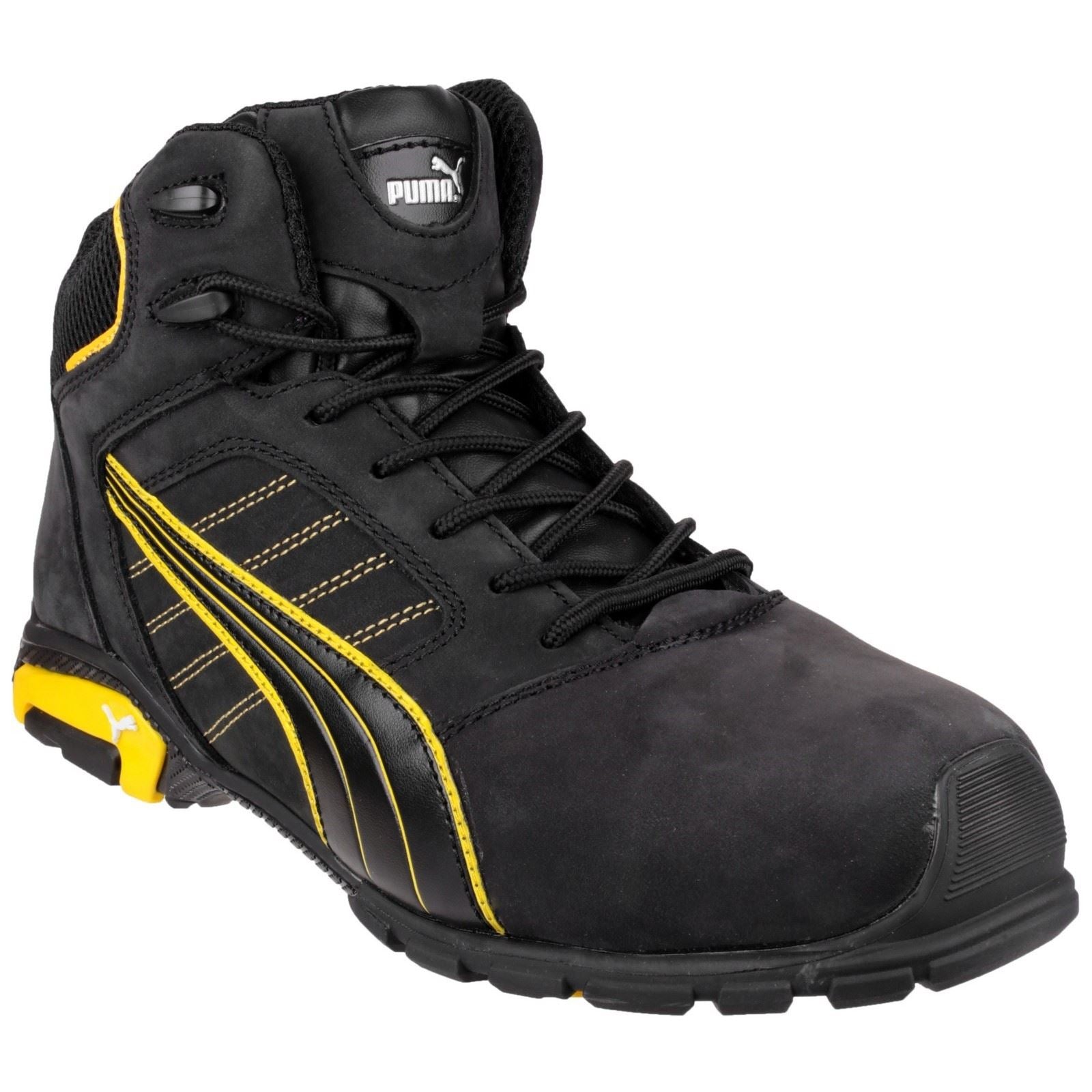 Puma Safety  Bottes De Sécurité En Cuir Noir Amsterdam Mid