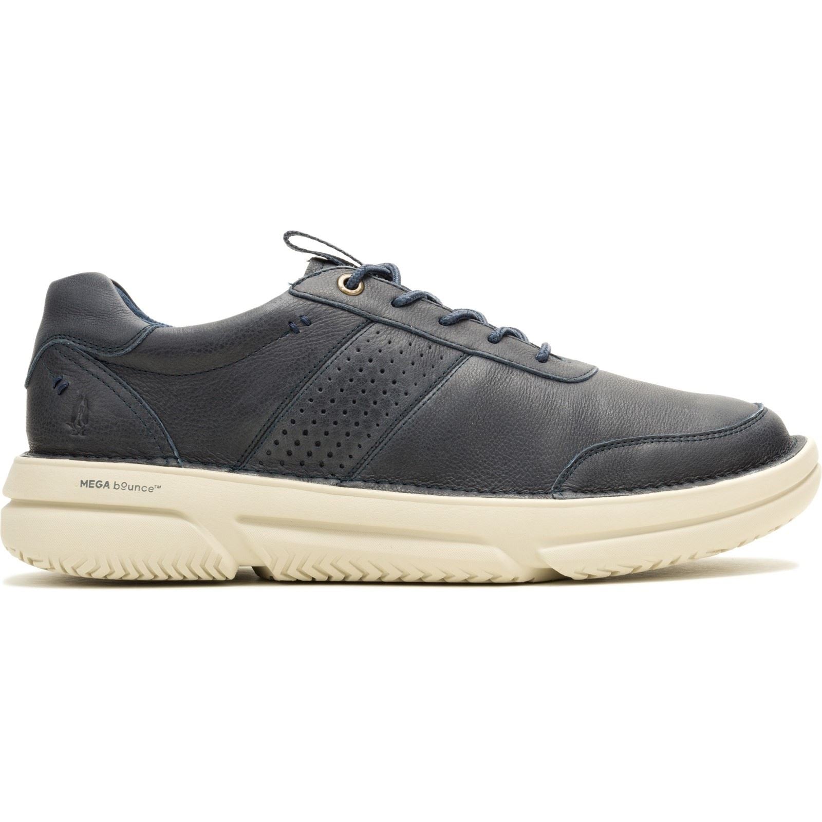 Hush Puppies Baylor Chaussures De Sport Pour Homme En Cuir Bleu Marine